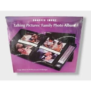 Sharper Image Talking Pictures Family Photo Album 96 Photos and 24 Messages